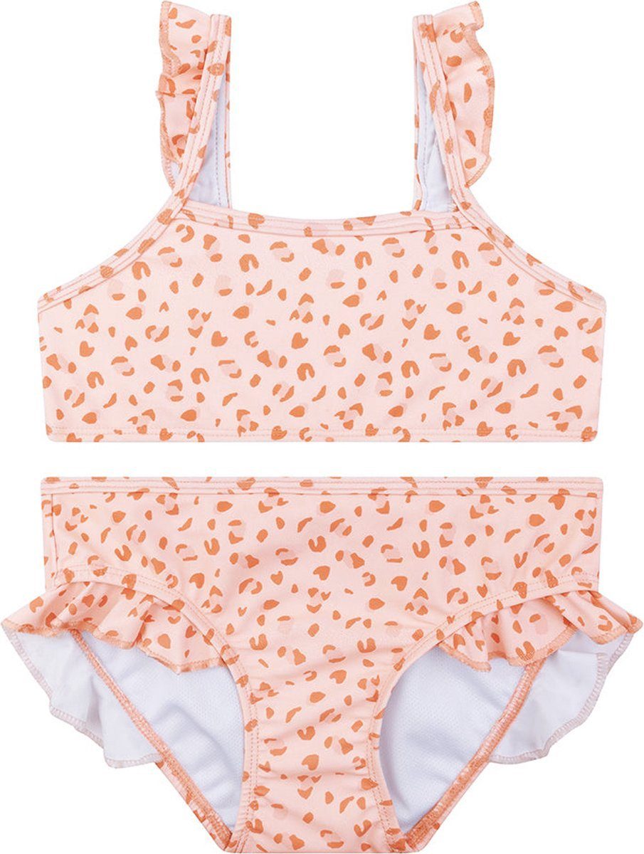 Swim Essentials Bandeau-Bikini Swim Essentials UV-Bikini, für Mädchen  altrosa Leoparden Muster 1–12