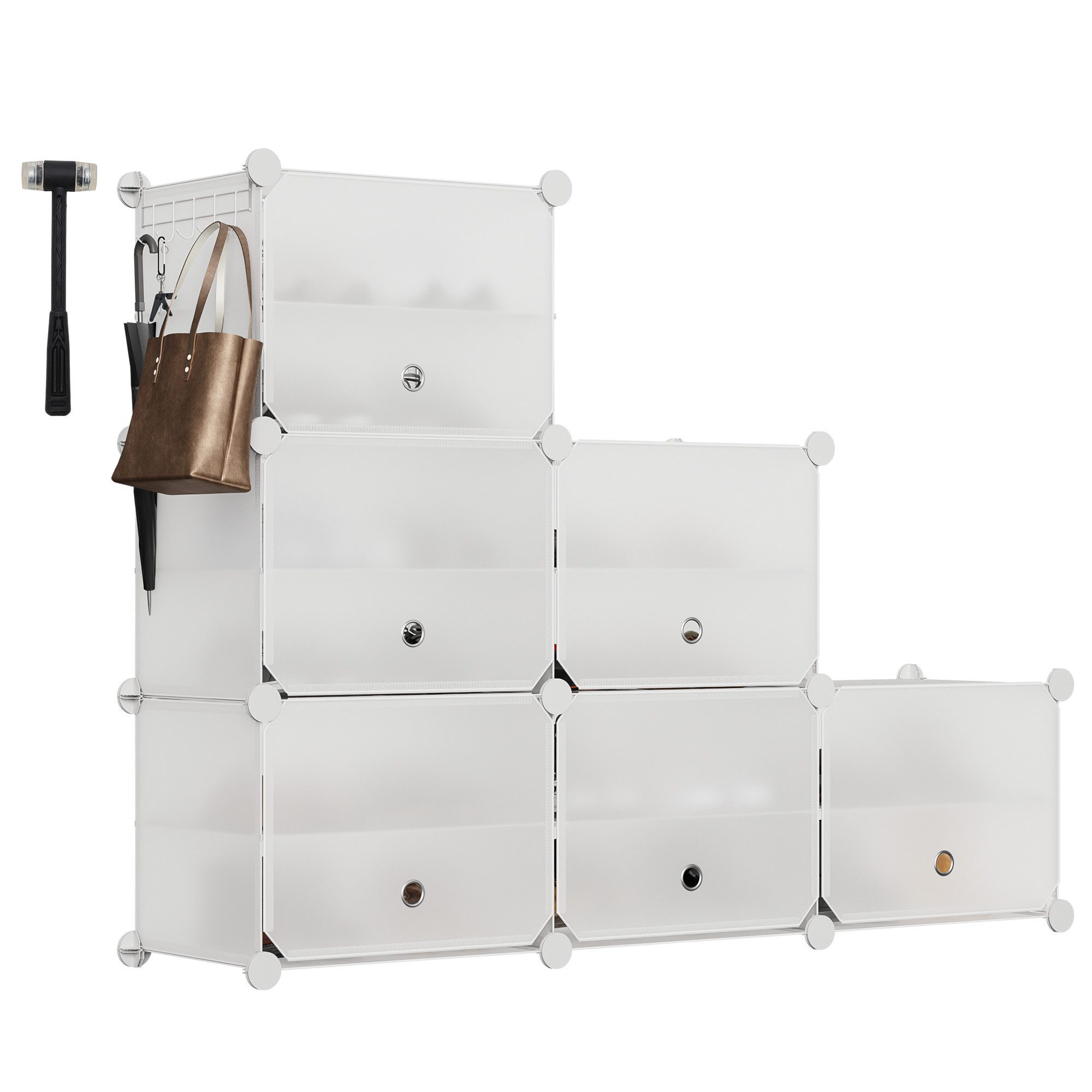 Sekey Schuhregal Schuhregal Schuhschrank Schuh-Organizer Stecksystem DIY-Re günstig online kaufen