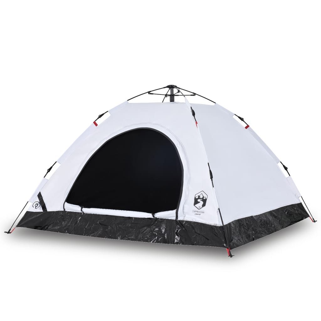 vidaXL Hauszelt, Campingzelt 5 Personen Weiß Verdunkelungsstoff Quick Release