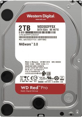 Western Digital WD Red Pro HDD-NAS-Festplatte (2 TB) 3,5", Bulk