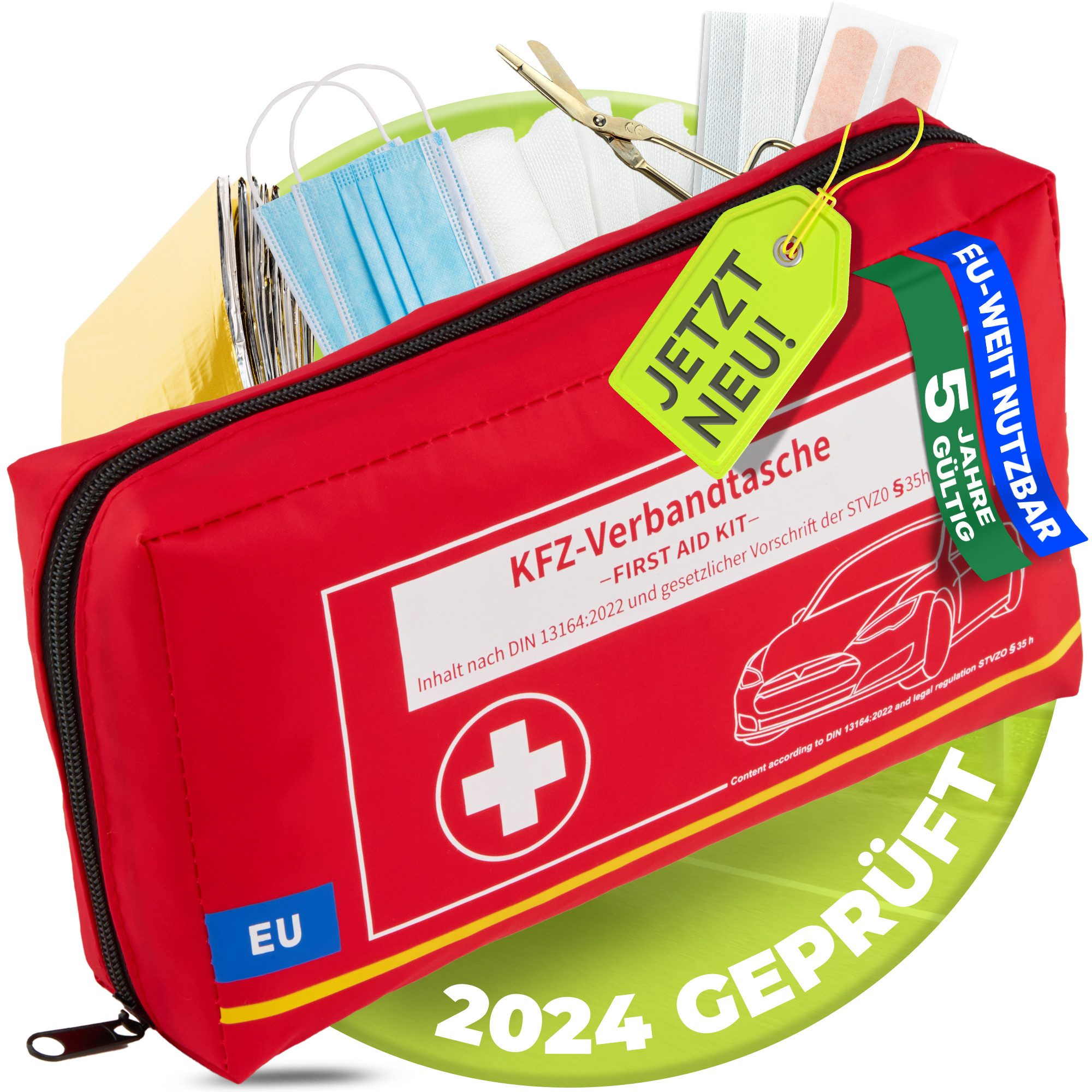KFZ-Verbandtasche KFZ Verbandskasten Auto Verbandtasche