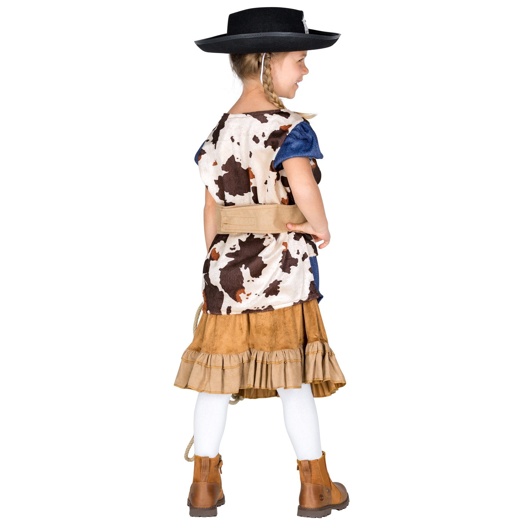 dressforfun Cowboy-Kostüm Mädchenkostüm Cowgirl Wynonna, Oberteil in Jeansoptik