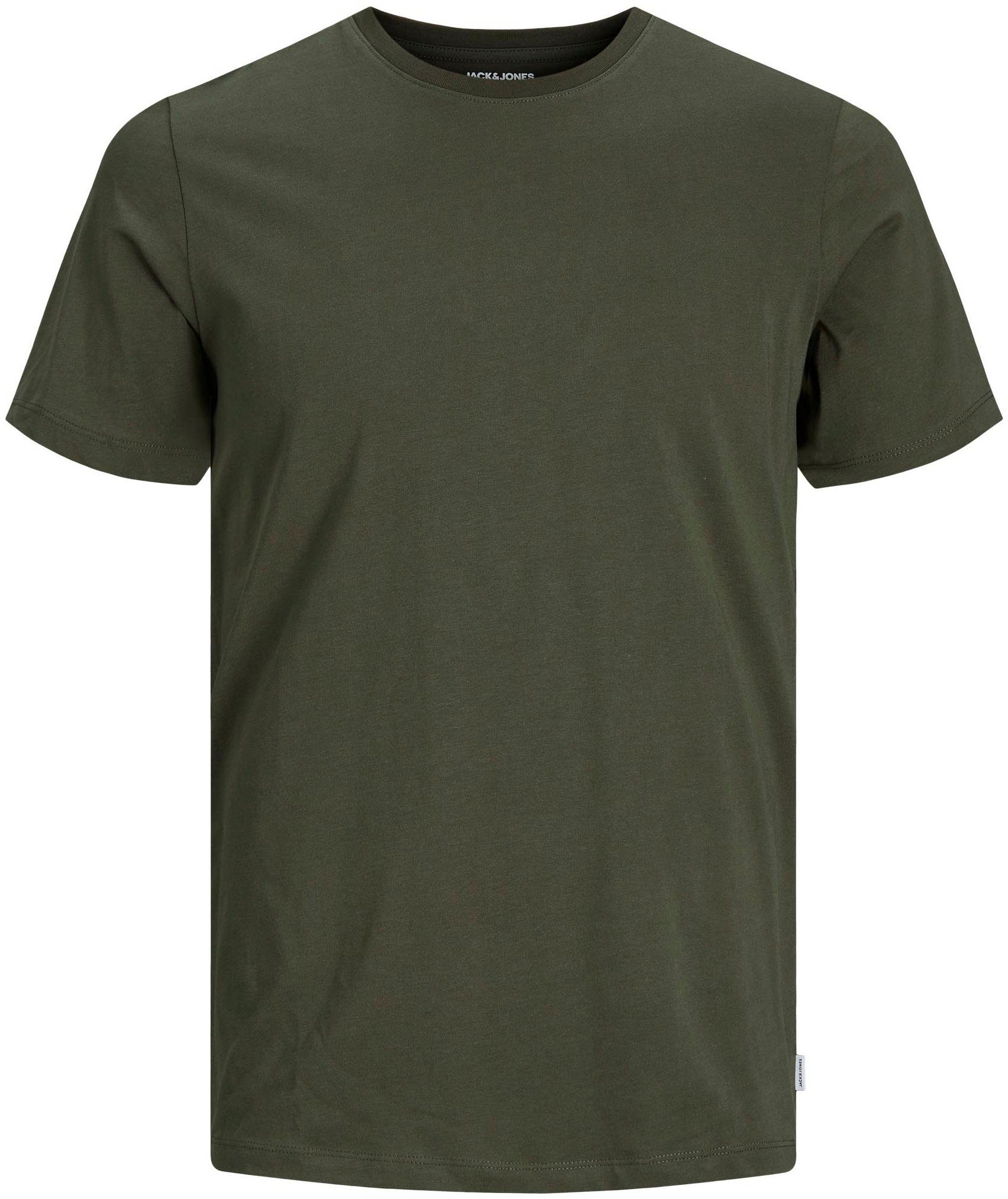 Jack & Jones T-Shirt ORGANIC TEE olivgrün BASIC