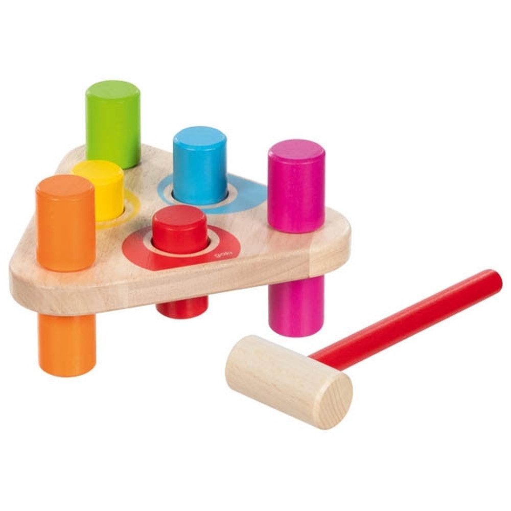 goki GOKI Hammerbank, Regenbogenfarben Spielbausteine