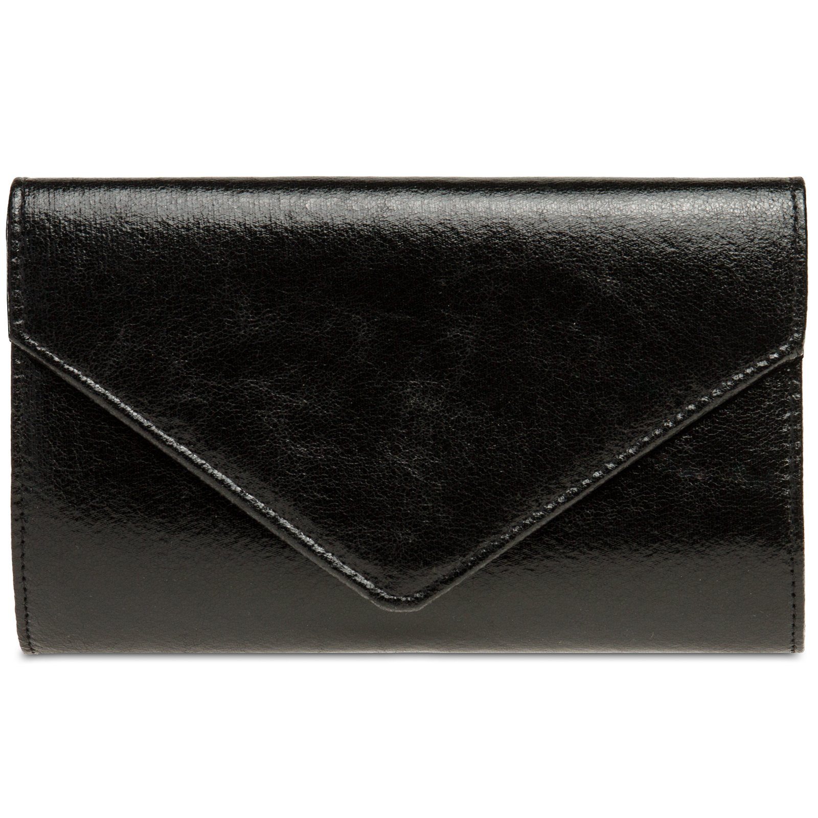 Caspar Clutch TA424 stylisch elegante Damen Metallic Abendtasche mit langer Kette