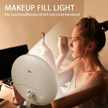 Bifurcation Kosmetikspiegel LED-Schminkspiegel, geeignet für Zuhause und Reisen (1-St)