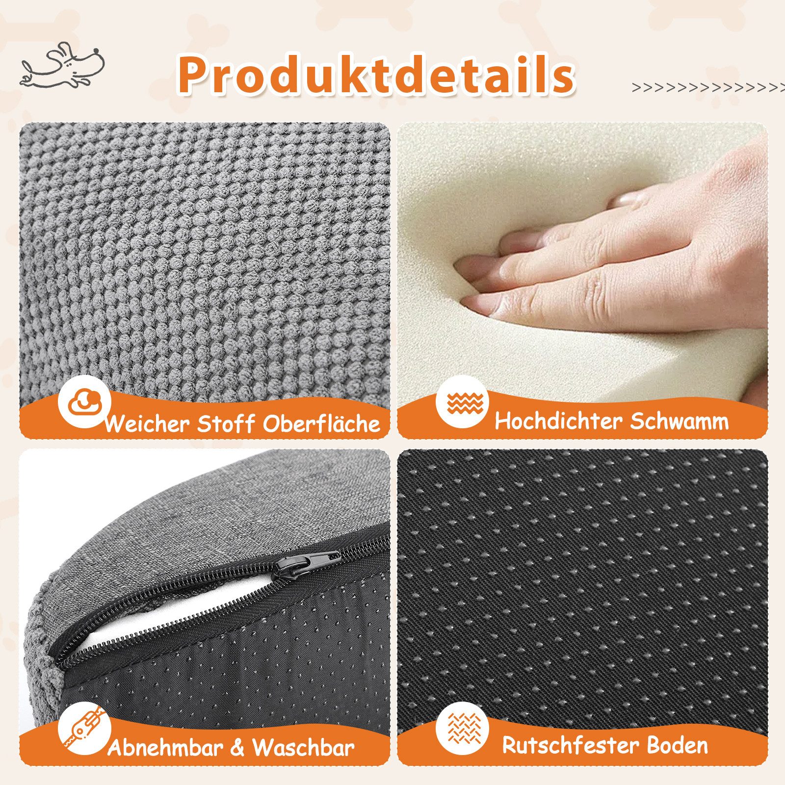 nobleza Hundematte Hundetreppe für Kleine Hunde 3/4/5 Stufen