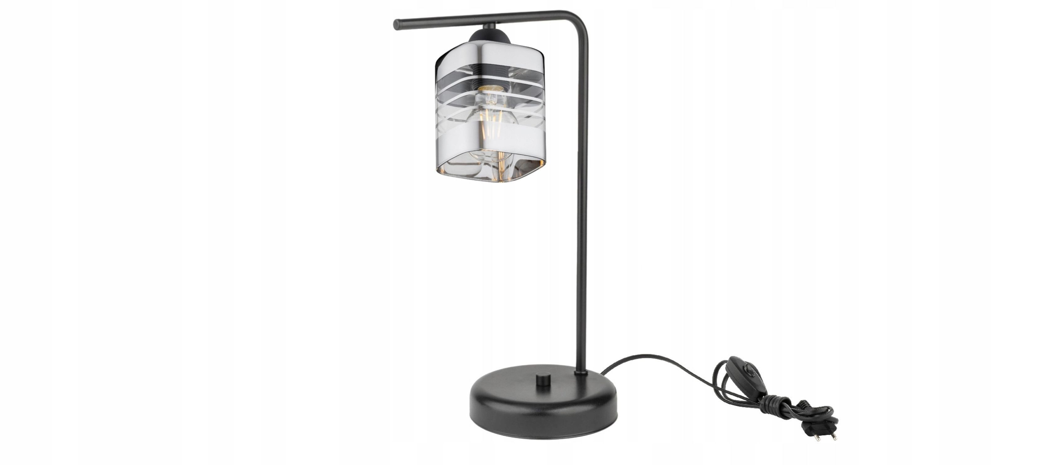 Licht-Erlebnisse Schreibtischlampe MILAN, ohne Leuchtmittel, 38 cm E27 länglich Modern