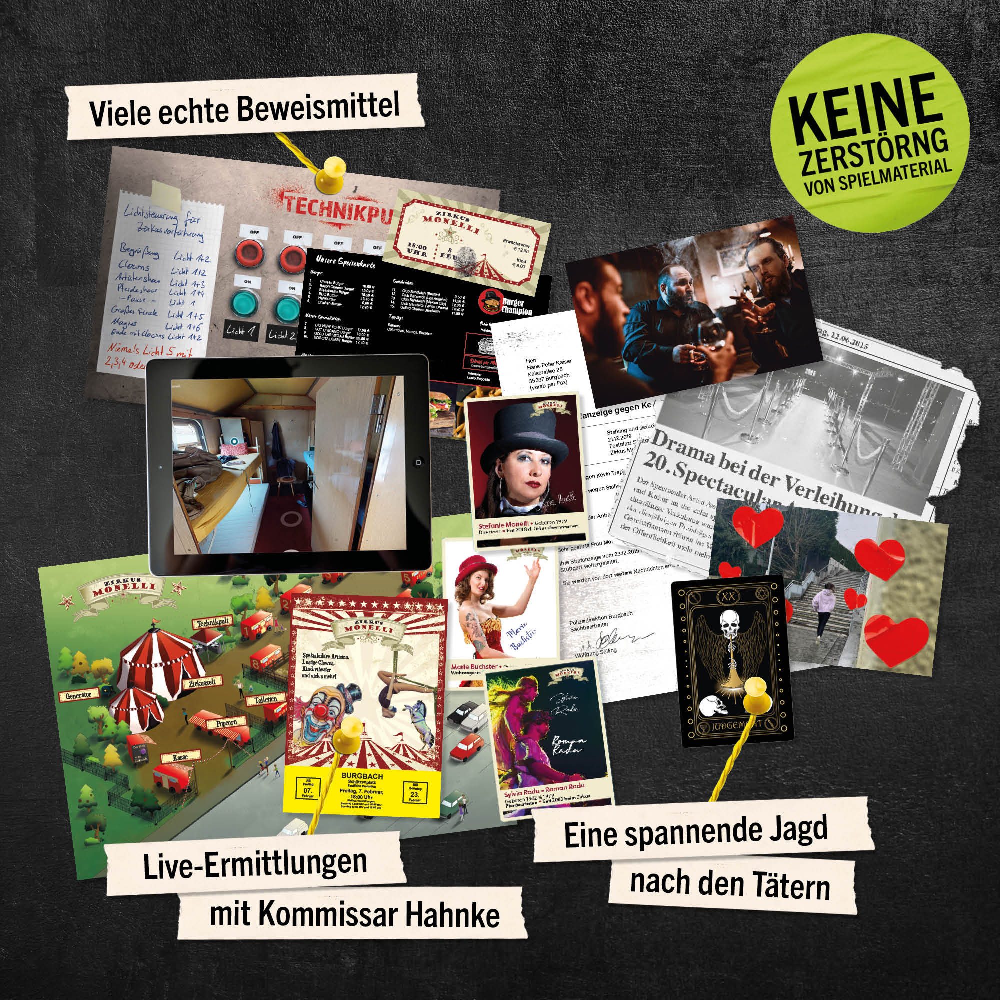 Hidden Games Tatort Spiel Ein Drahtseilakt, Krimispiel, Made in Germany