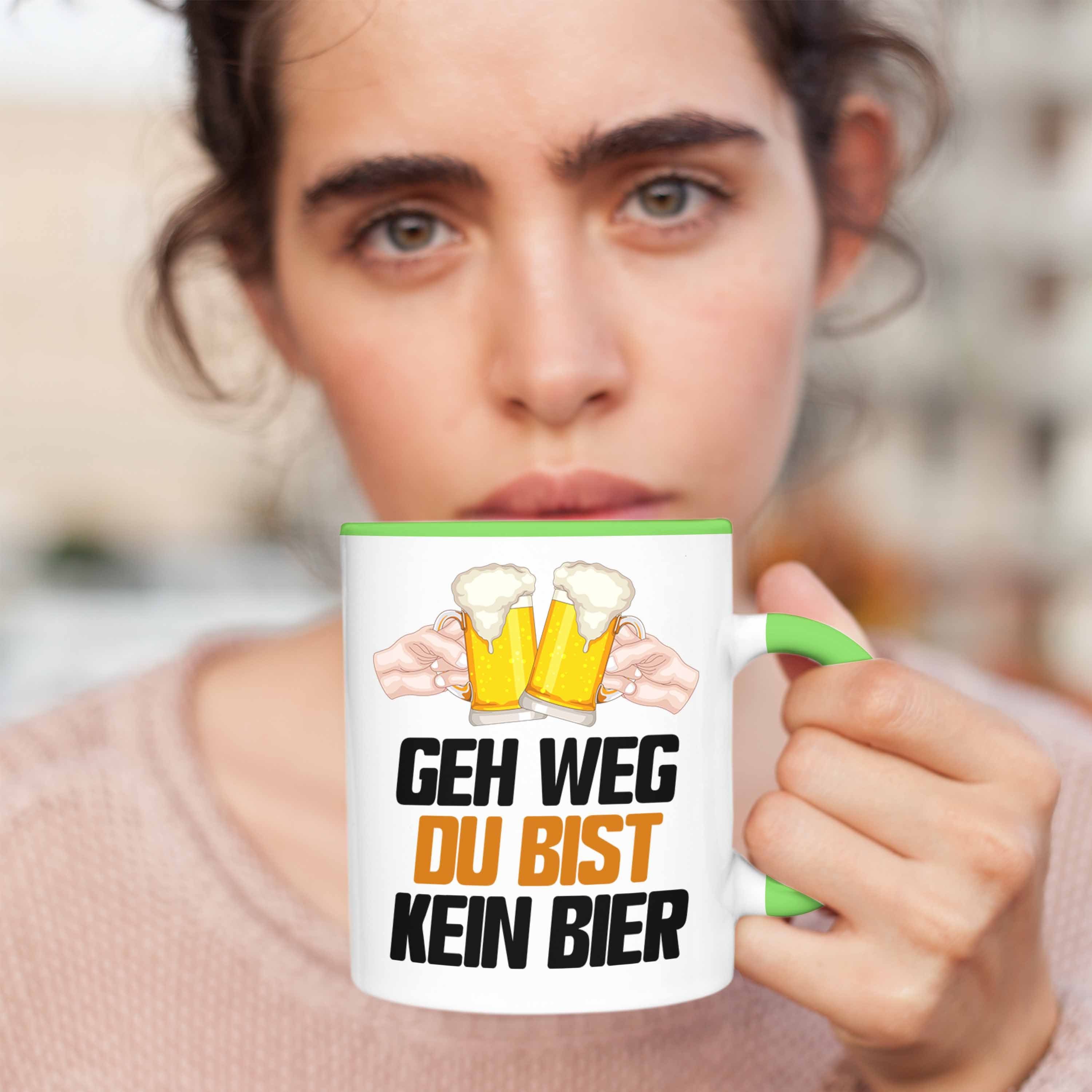 Geschenk Du Grün Trendation Bier Saufen Tasse Geh Tasse Ge Weg Biertrinker Bist Kein Alkohol