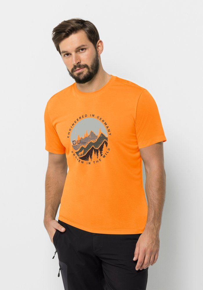 Jack Wolfskin T-Shirt HIKING S/S T M dragon-fire