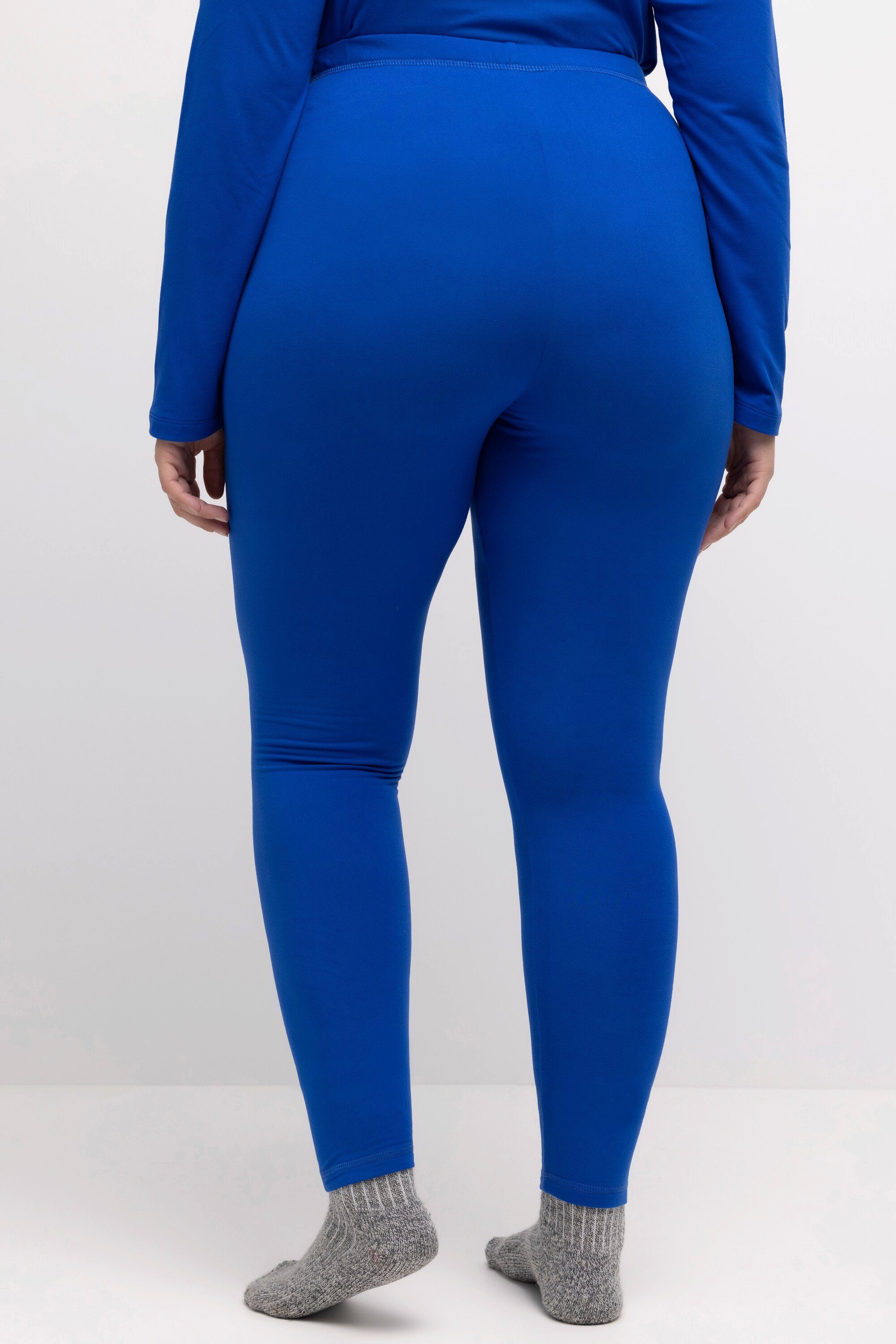 Ski-Funktionsleggings extrawarm royalblau schnelltrocknend Funktionshose Ulla Popken