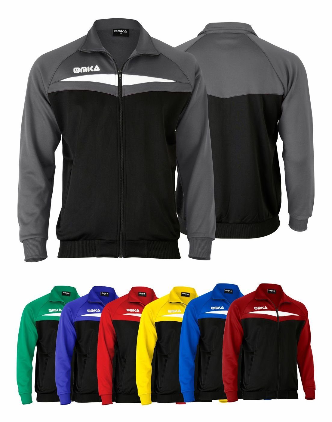 OK200J Joggingjacke Trainingsjacke Gelb OMKA Optima OMKA Trainingsjacke Sportjacke