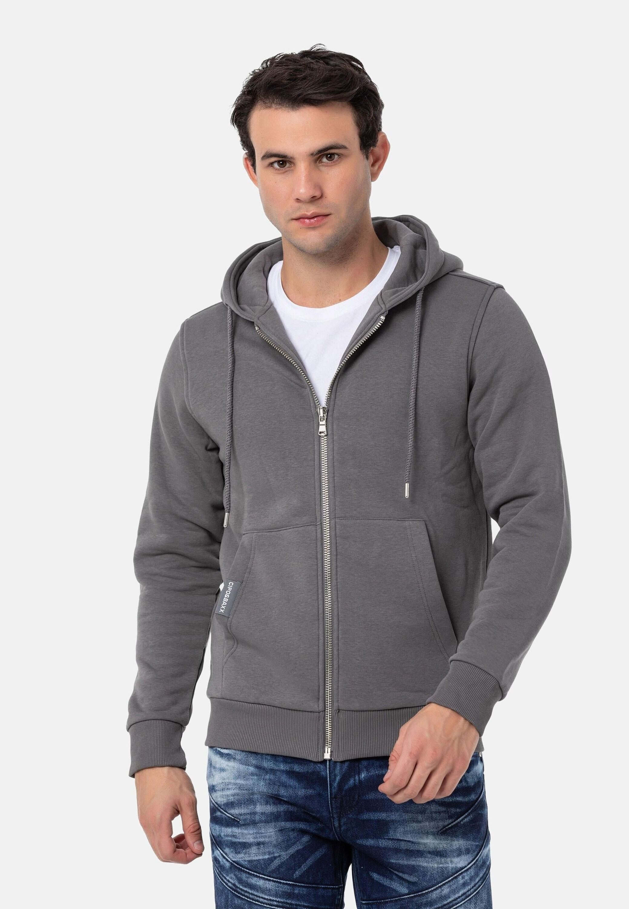 Cipo & Baxx Sweatjacke Jacken mit Kapuze, CL556