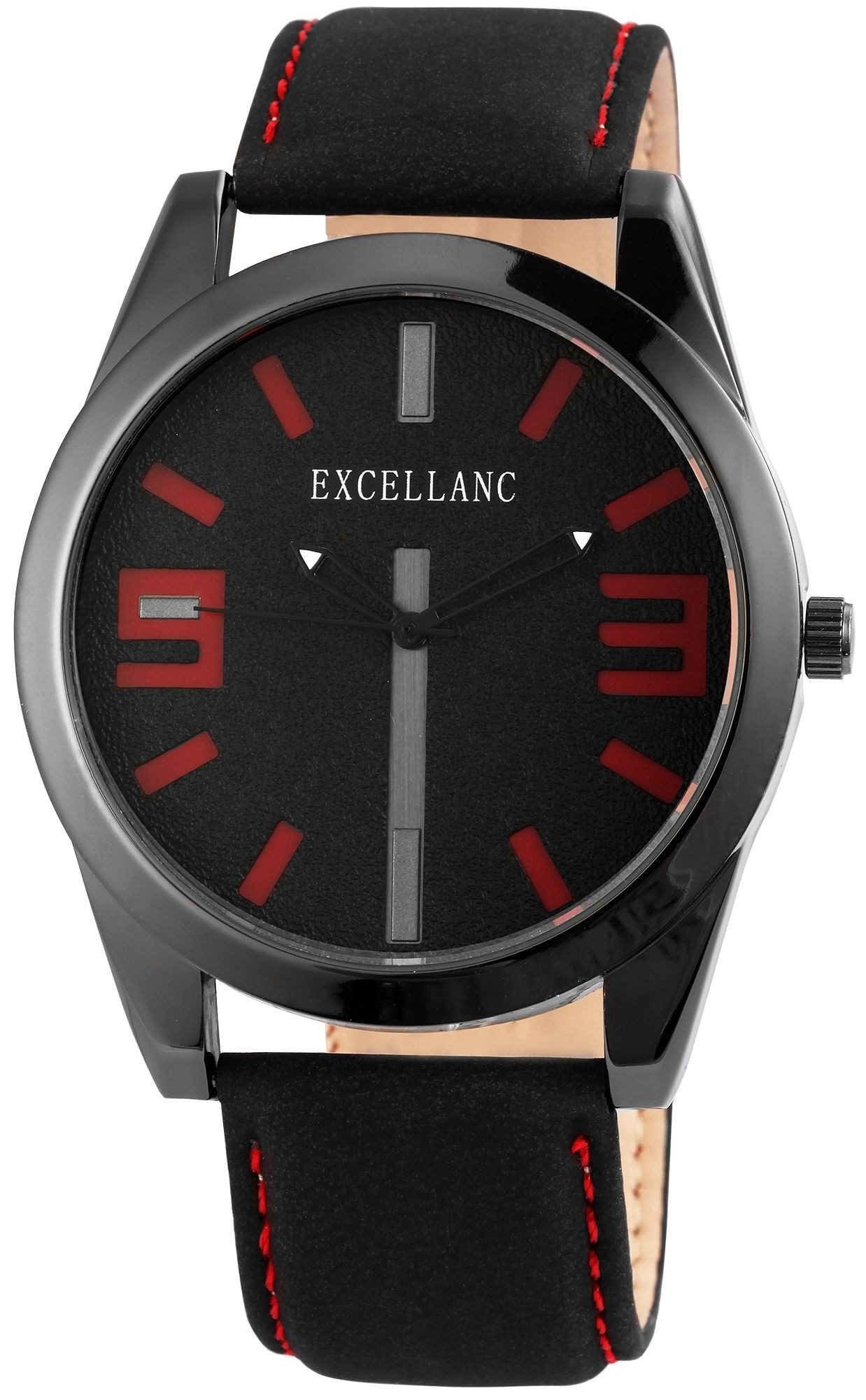 Quarzuhr EX0291 Excellanc Herrenuhr mit Band aus Lederimitat