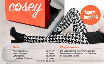 cosey Leggings Business Line Leggings (Einheitsgröße XS-L) Hexagon