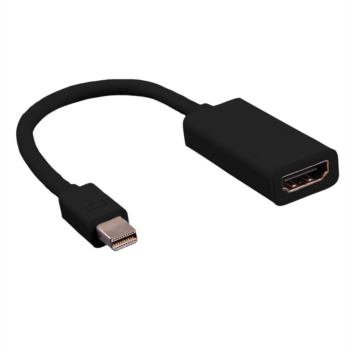 VALUE Mini DisplayPort - HDMI Adapter, Mini DP ST - HDMI BU Audio- & Video-Adapter Mini DisplayPort Männlich (Stecker) zu HDMI Typ A Weiblich (Buchse), 15.0 cm