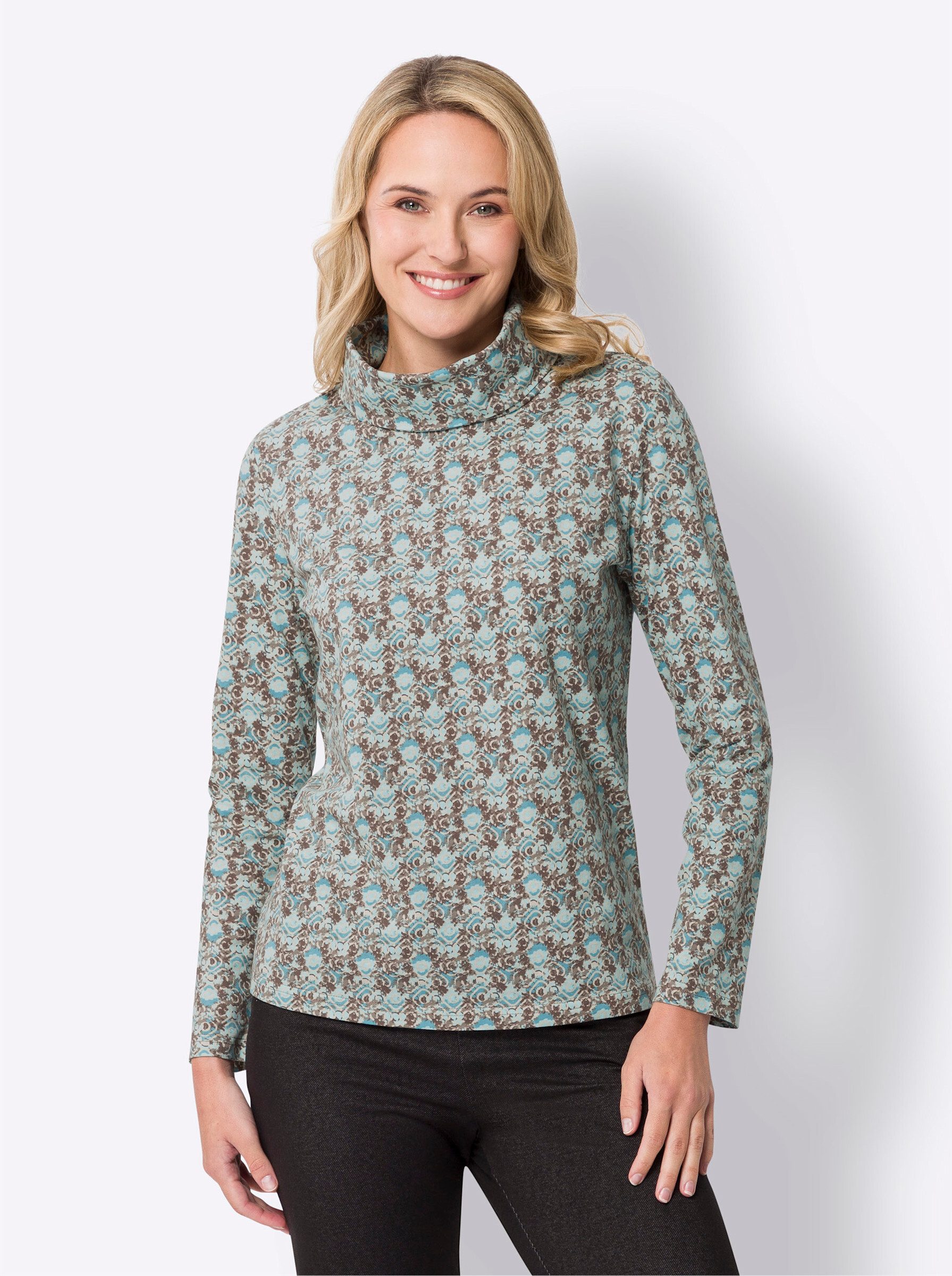 Sieh an! T-Shirt Rollkragenshirt
