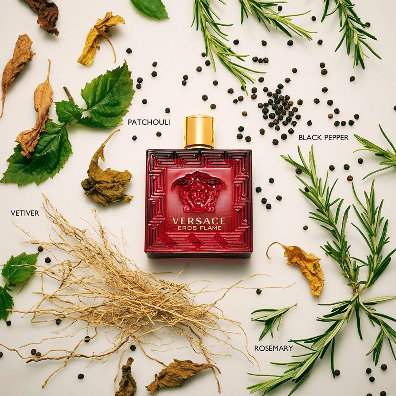 Versace Eau de Parfum Eros Flame EdP Nat. Spray, Herrenduft