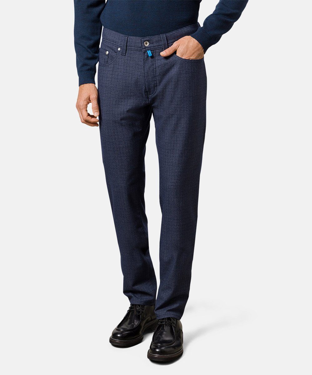 Pierre Cardin 5-Pocket-Jeans 4455.64 PIERRE structured blue dusty 3454 LYON FUTUREFLEX CARDIN
