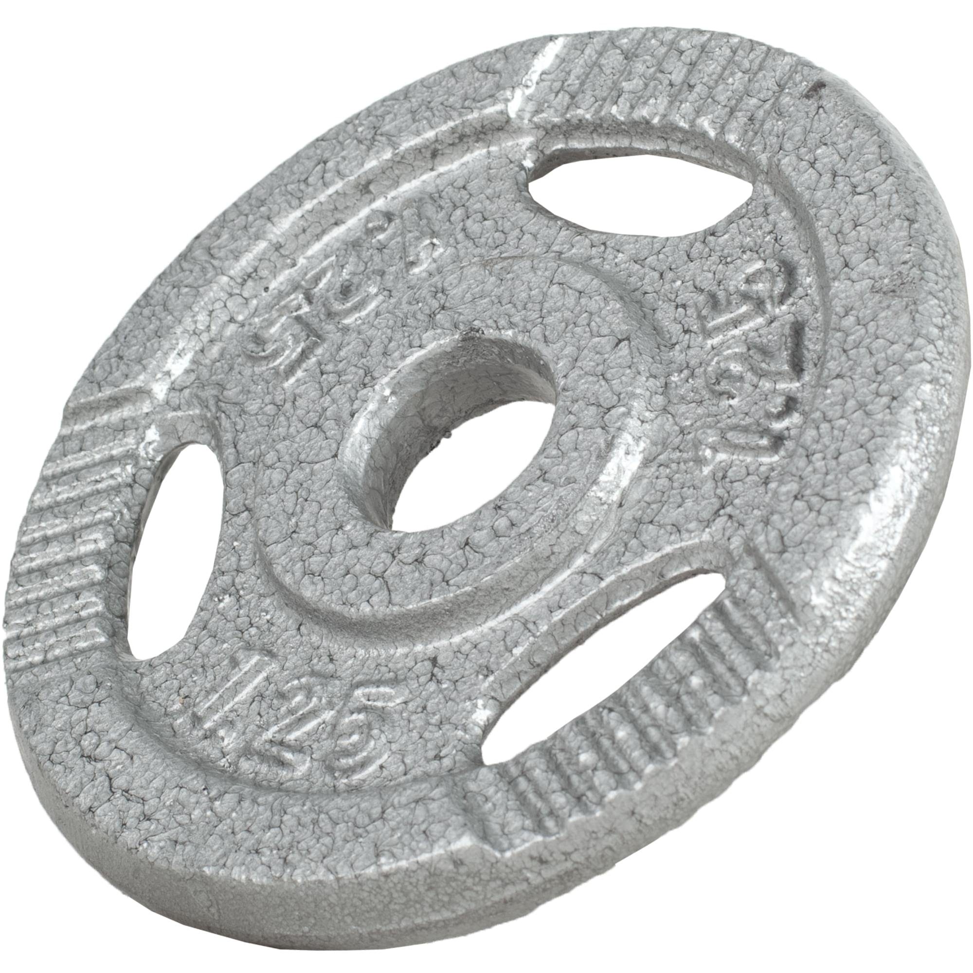 Hanteln Silber Tri-Grip, (30mm) Einzeln/Set, Gusseisen, 30/50mm, GORILLA Hantelscheiben Set SPORTS Silber/Schwarz,