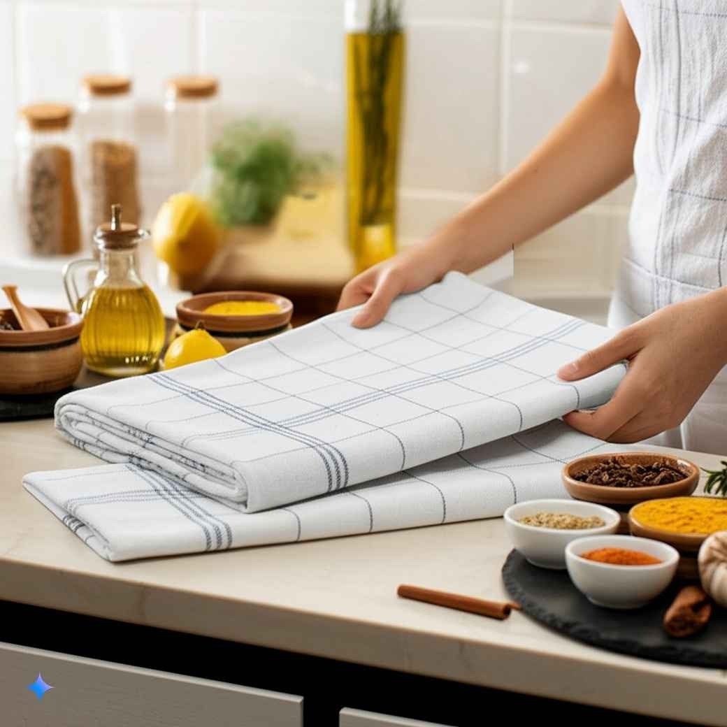 ALARA HOME Geschirrtuch Geschirrtuch Geschirrtücher 100% Baumwolle Trockentuch Küchentücher, (10 er, 10-tlg, Größe 50x70 cm)