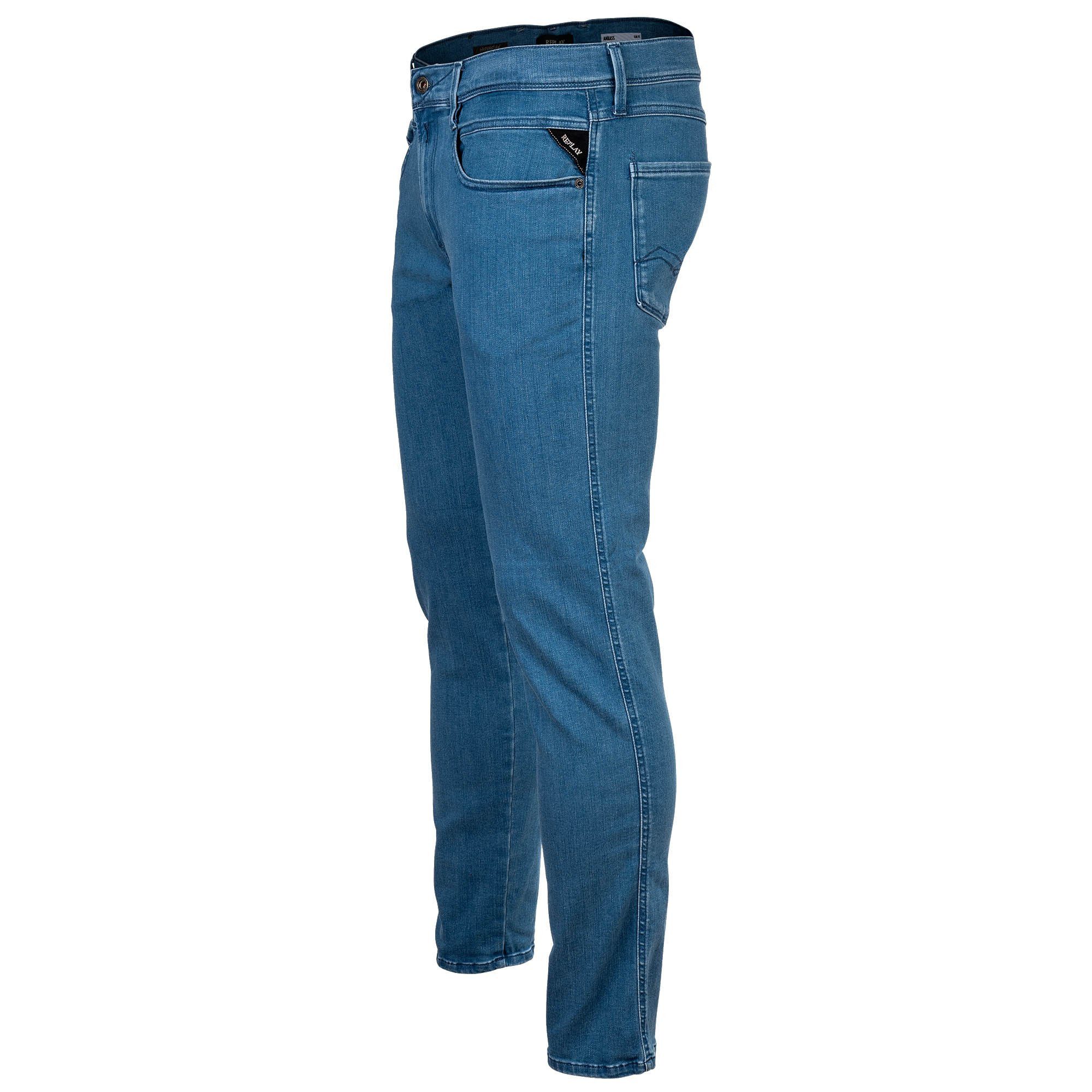 Replay Regular-fit-Jeans Herren Jeans Baumwolle Hyperflex ANBASS