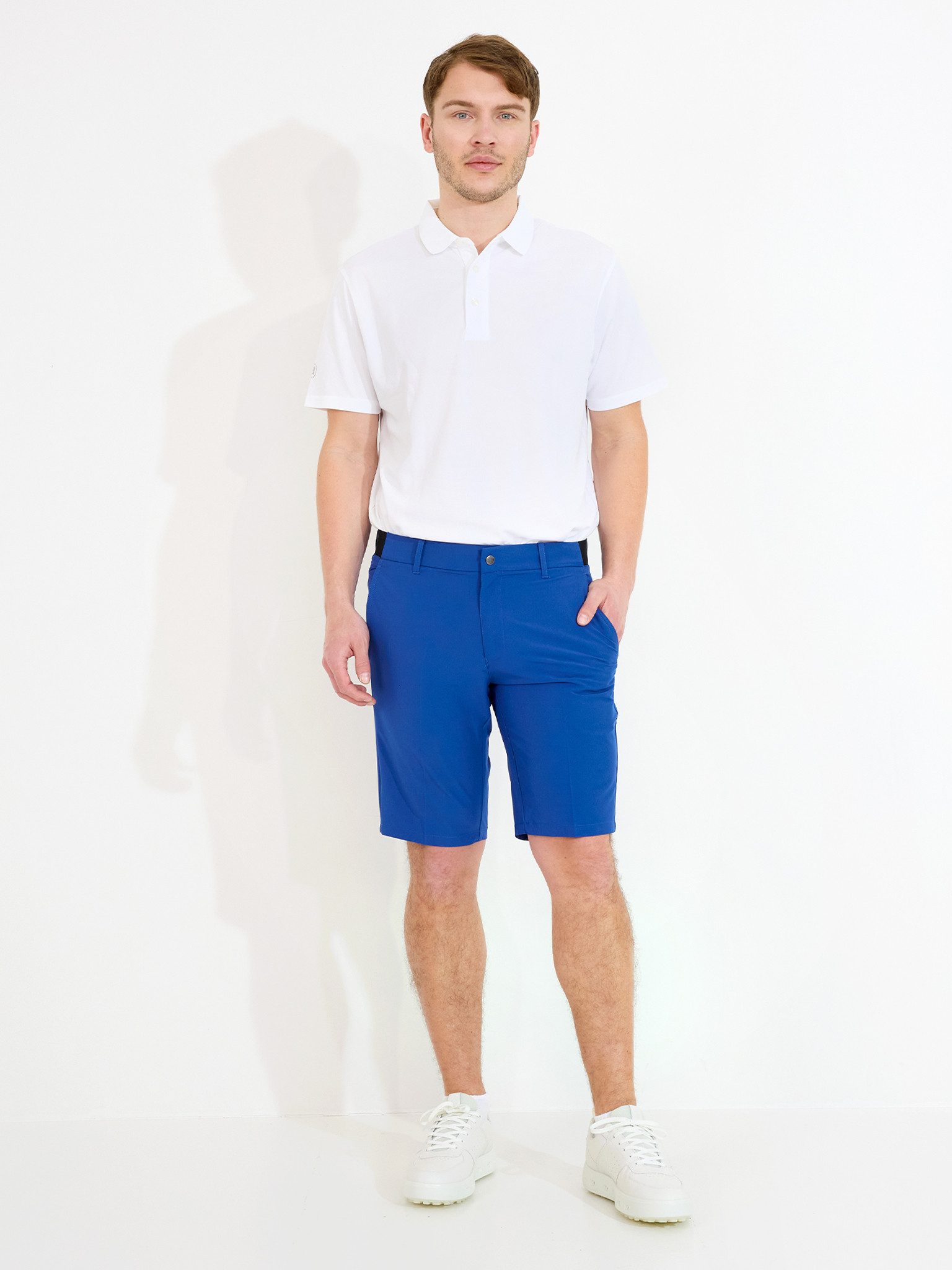 Abacus Sportswear Golfshorts Abacus Golf Shorts Rockliffe Regular-Länge Blau Herren