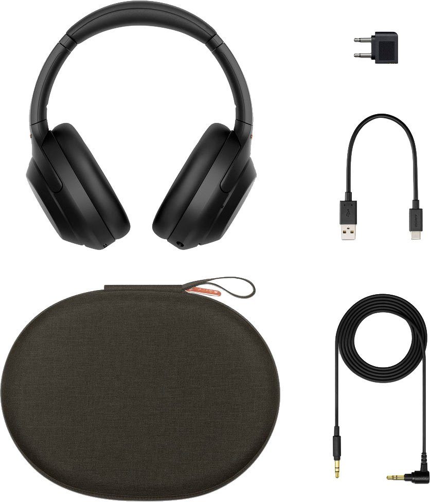 kabelloser NFC, Sony Touch (Noise-Cancelling, NFC, WH-1000XM4 Schnellladefunktion) One-Touch Verbindung Sensor, via Bluetooth, Over-Ear-Kopfhörer blau