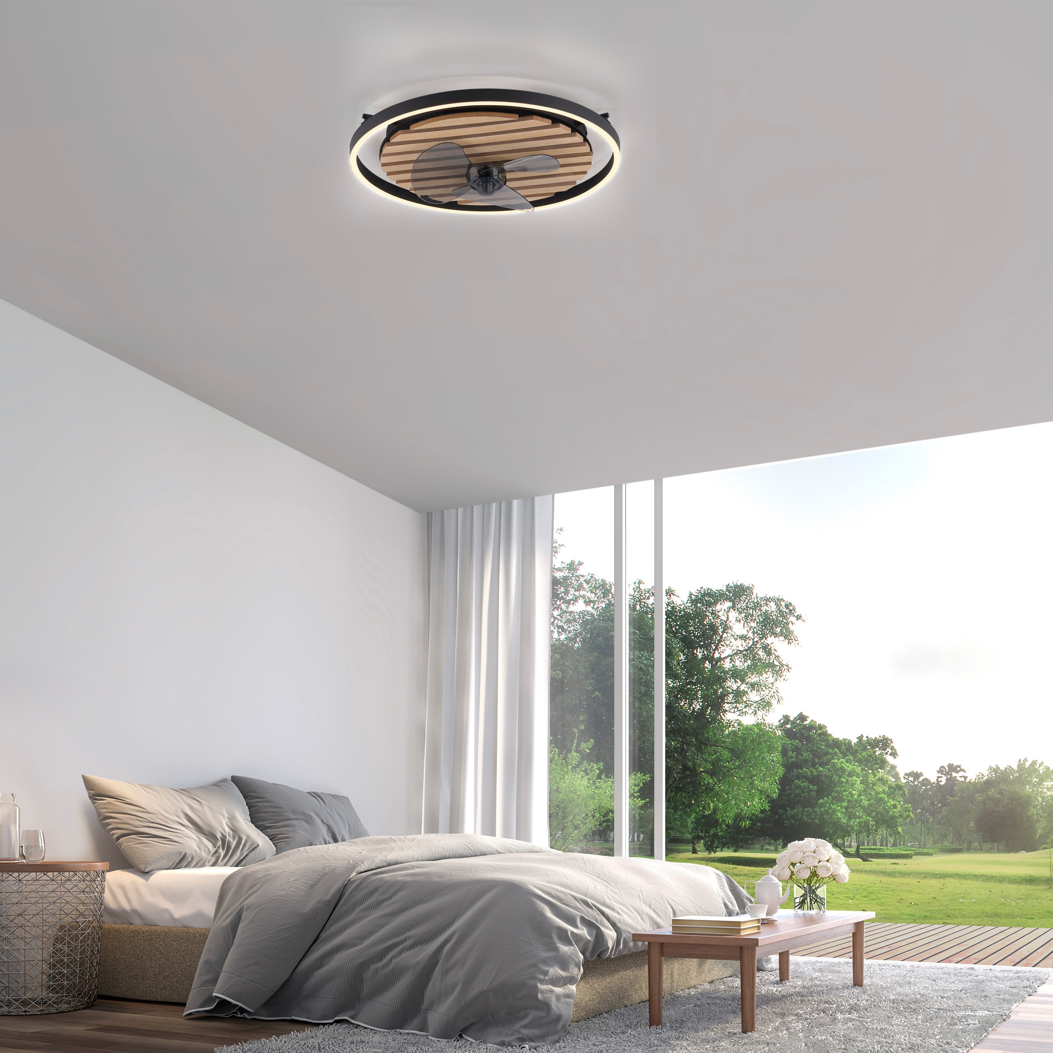 my home Deckenleuchte Brialeen - Akustikpaneele, Abschaltautomatik, CCT - ü günstig online kaufen