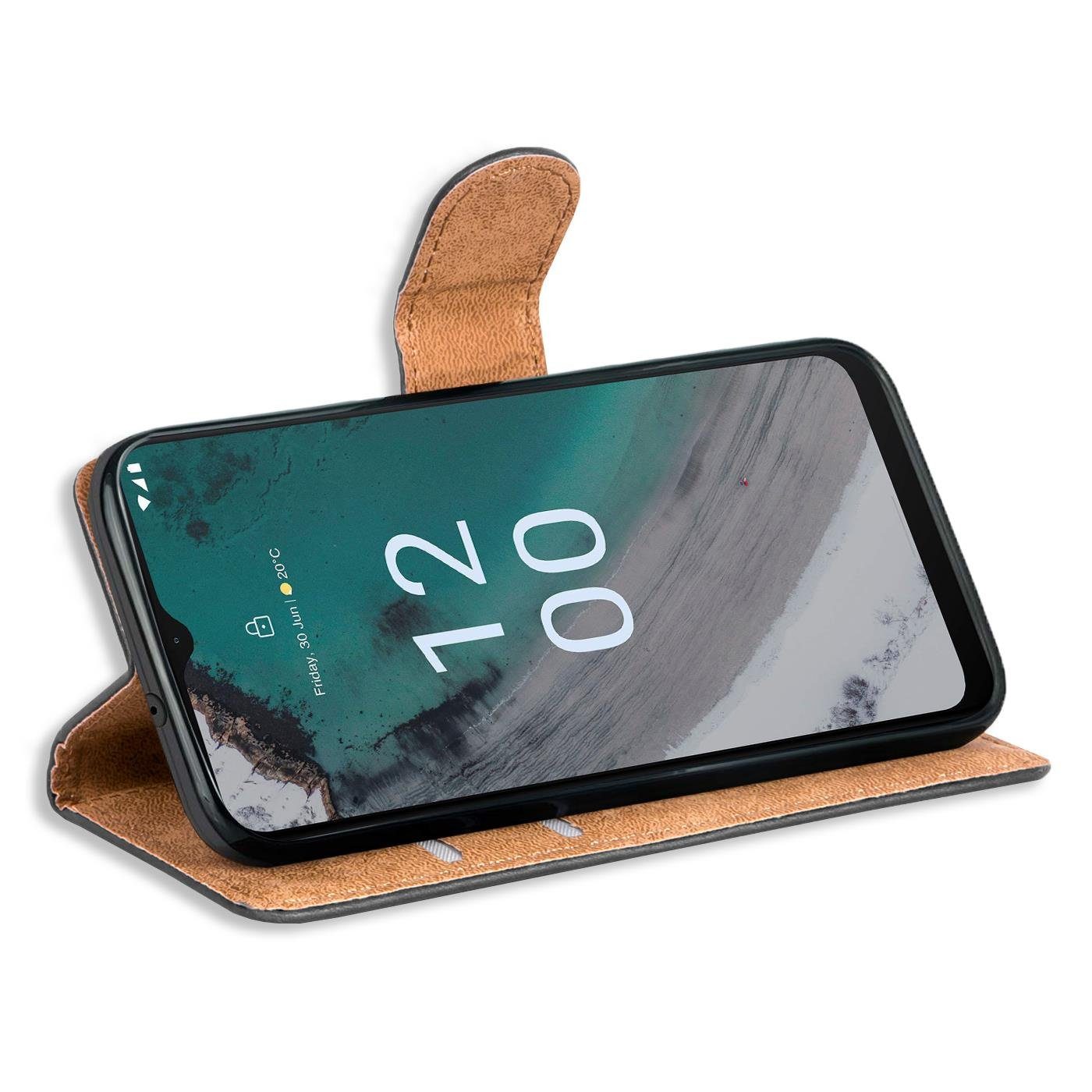 CoolGadget Handyhülle Wallet Klapp Tasche Book Case für Nokia C32 6,52 Zoll, Hülle Klapphülle Flip Cover Etui Schutzhülle