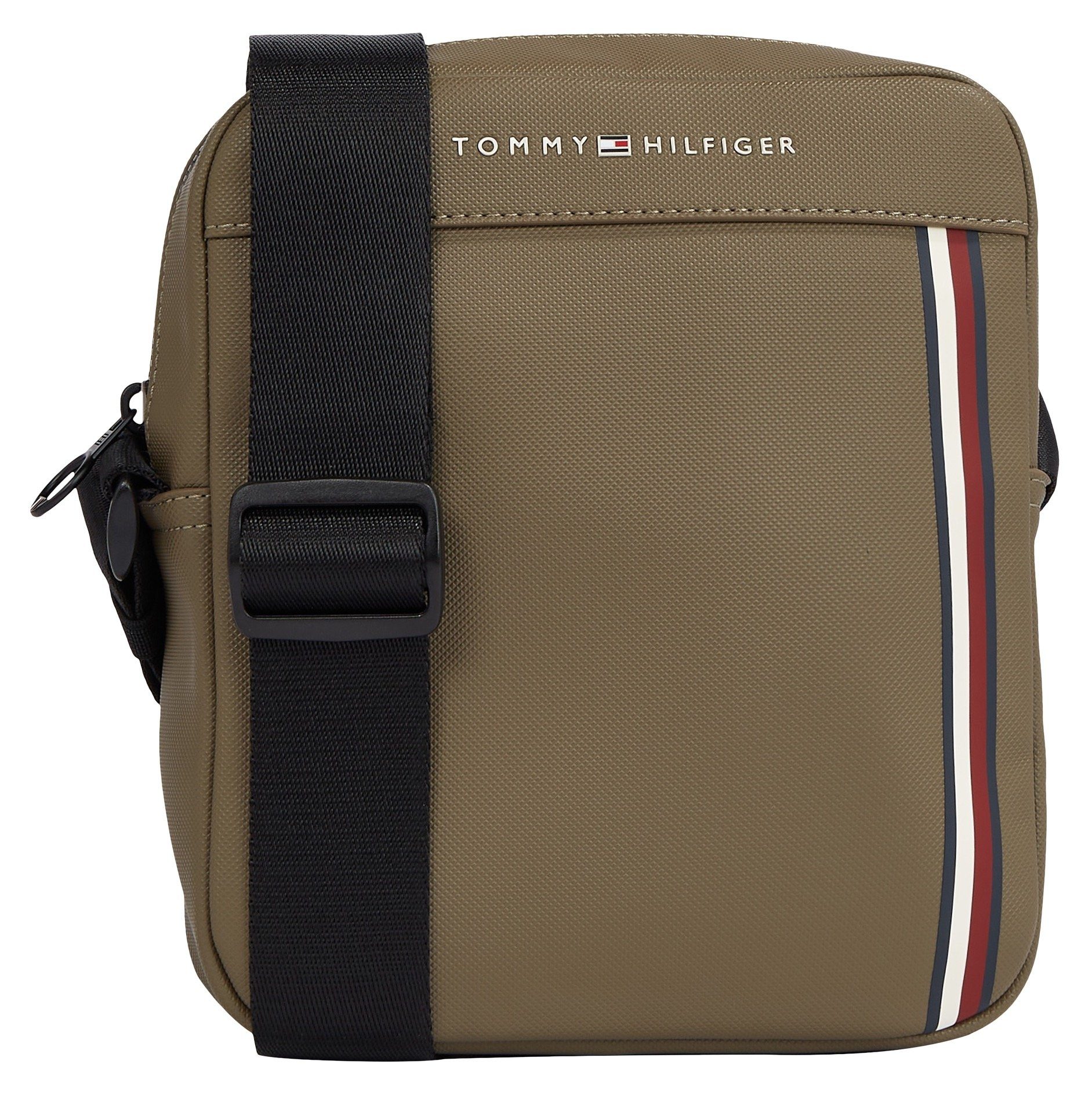 Tommy Hilfiger Mini Bag TH PIQUE PU MINI REPORTER, mit charakteristischem Streifendetail
