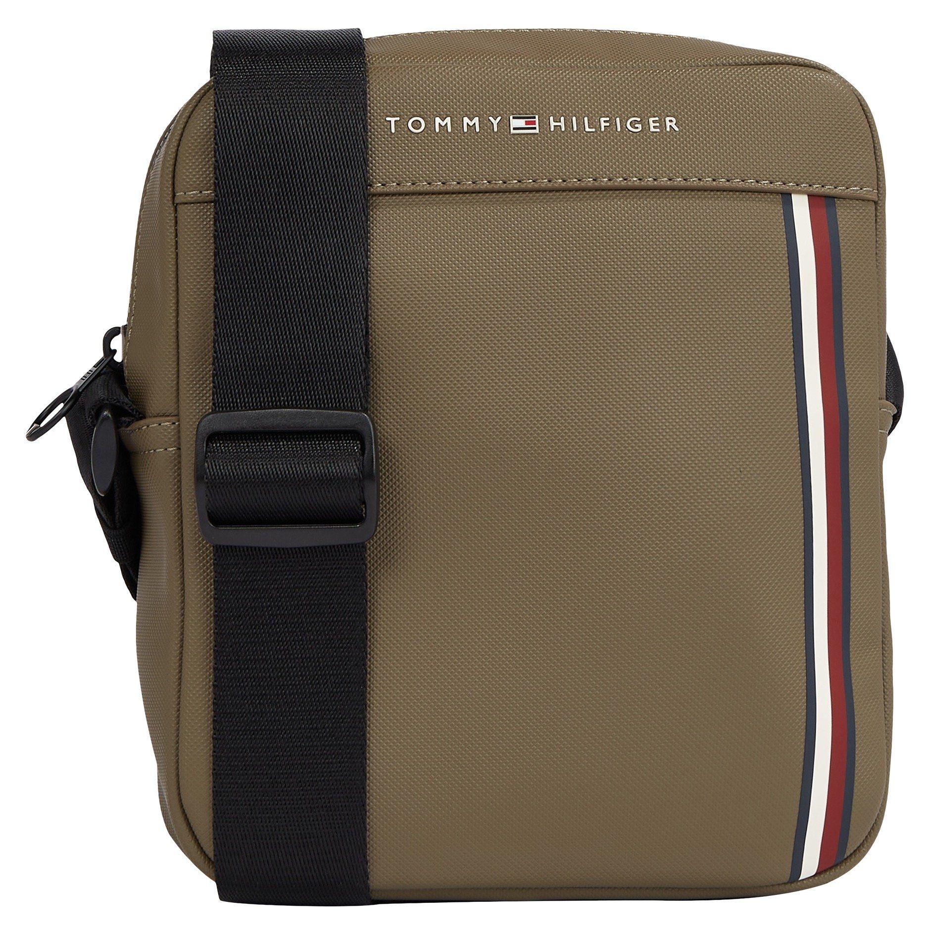 Tommy Hilfiger Mini Bag TH PIQUE PU MINI REPORTER, Herrenschultertasche Tasche Herren Umhängetasche