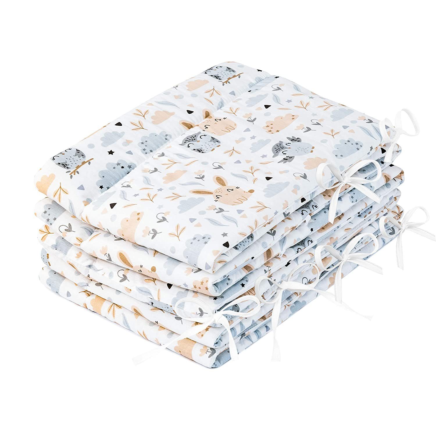 Amilian Bettnestchen Bettumrandung (Made in EU) 420x30 cm - für Babybett 14 günstig online kaufen