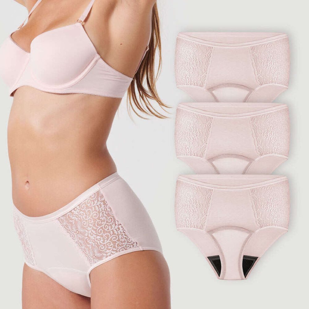 siegmund care Hipster mit Spitze - CareWear - Besser als Periodenwäsche (3-St)