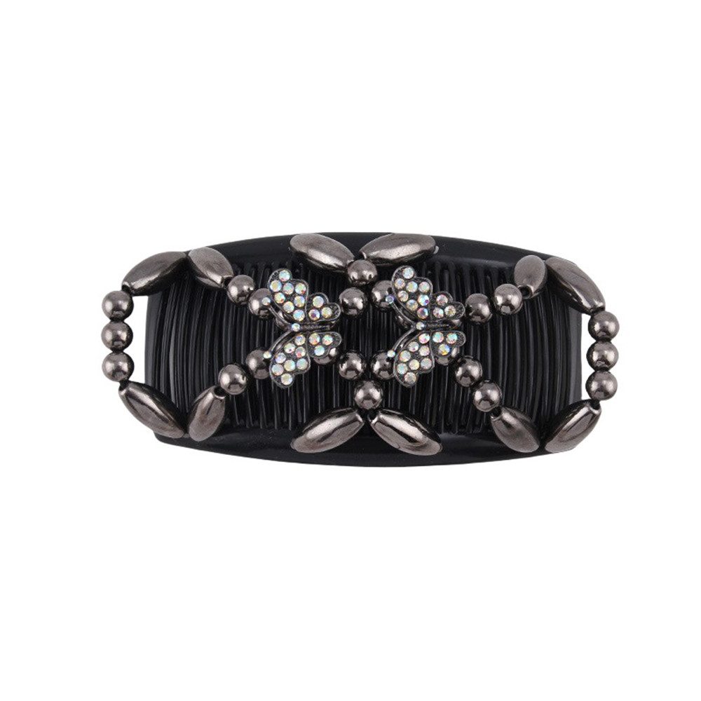 Coonoor Haarspange Haarkamm zum Stecken, Шпильки Damen,Dehnbar Haarklammer, 2-tlg.