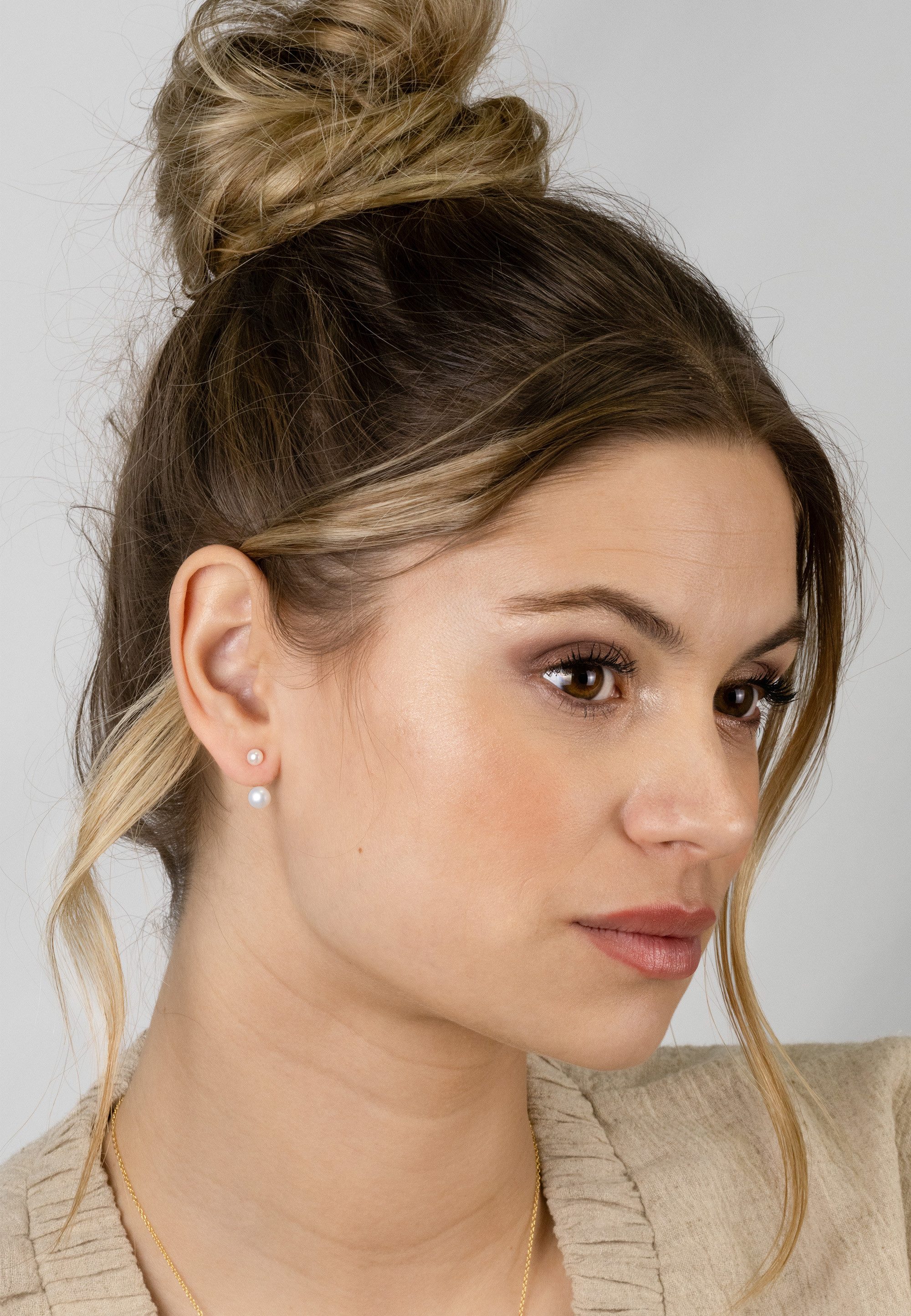 NANA KAY Paar Ohrstecker Baroque Flair (2-tlg), mit Süßwasserperle