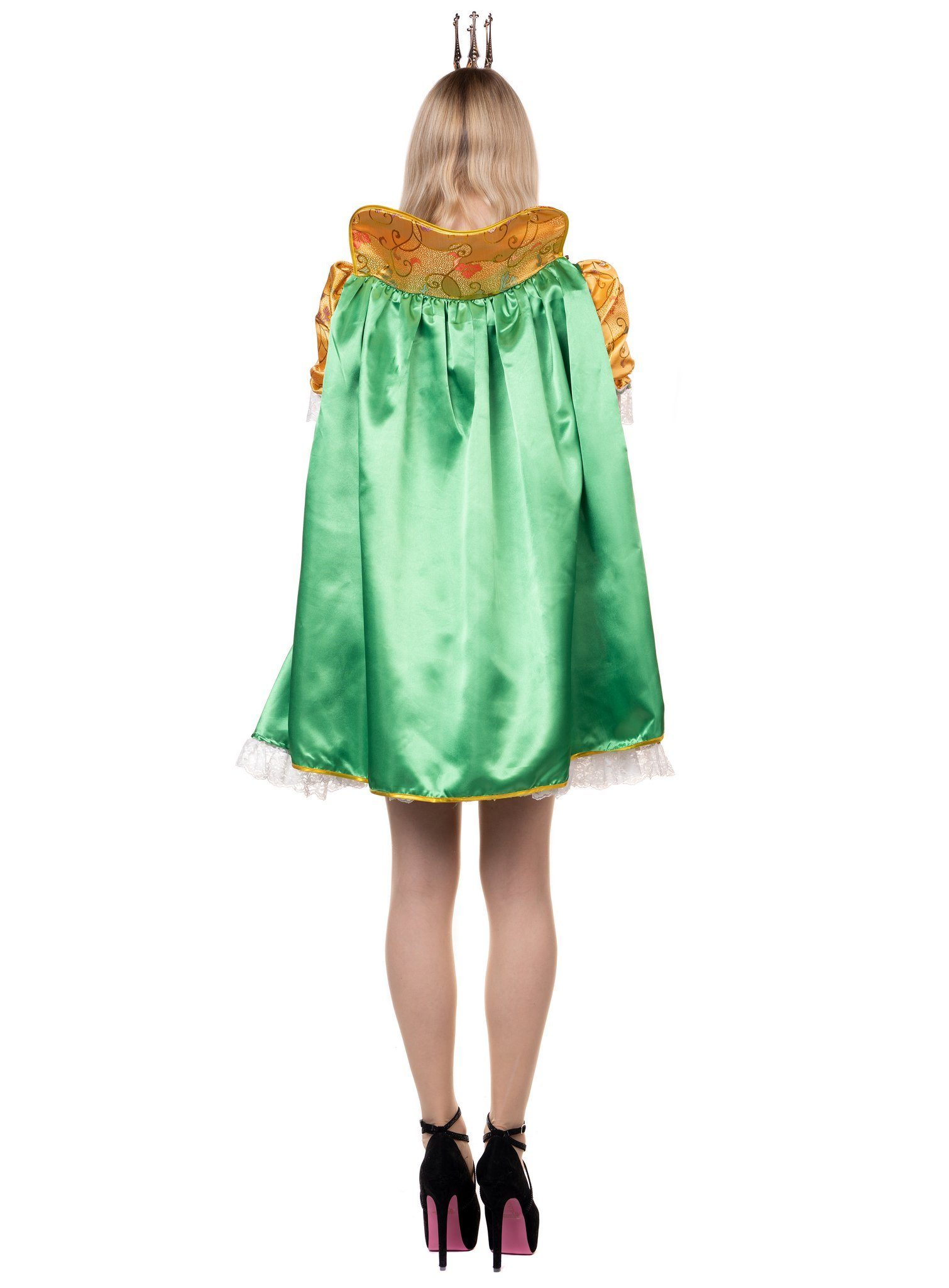 Metamorph Prinzessin-Kostüm Froschkönigin Kleid - Fasching Karneval Kostüm, Bezauberndes Kostüm für bezaubernde Märchenprinzessinen