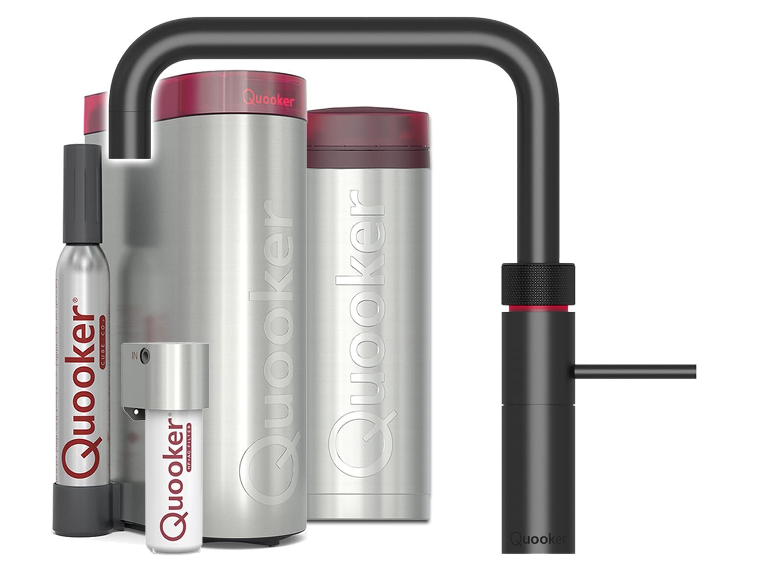 QUOOKER Küchenarmatur (1-St) 3FNSBLKCUBE