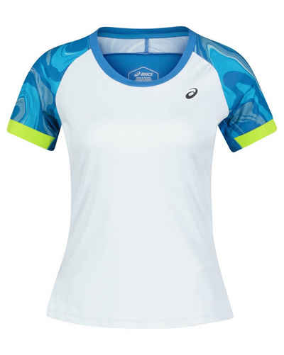 Asics T-Shirt Damen Tennisshirt COURT GRAPHIC SHORT SLEEVE TOP (1-tlg)
