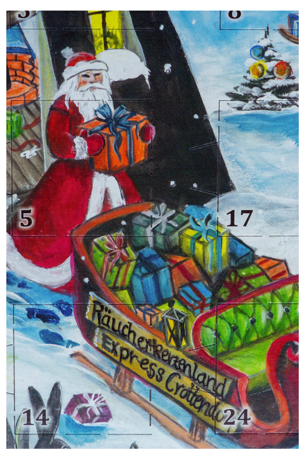 Crottendorfer Adventskalender Räucherkerzenland - mit 24 duftenden Überraschungen zur Adventszeit, für Entspannung, Wohlbefinden & Weihnachtsstimmung - Made in  – Bild 3 von 4