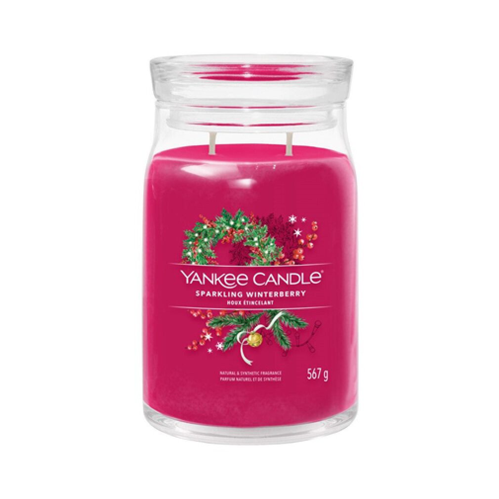 Yankee Candle Duftkerze Sparkling Winterberry Signatur Kerze groß 567 g