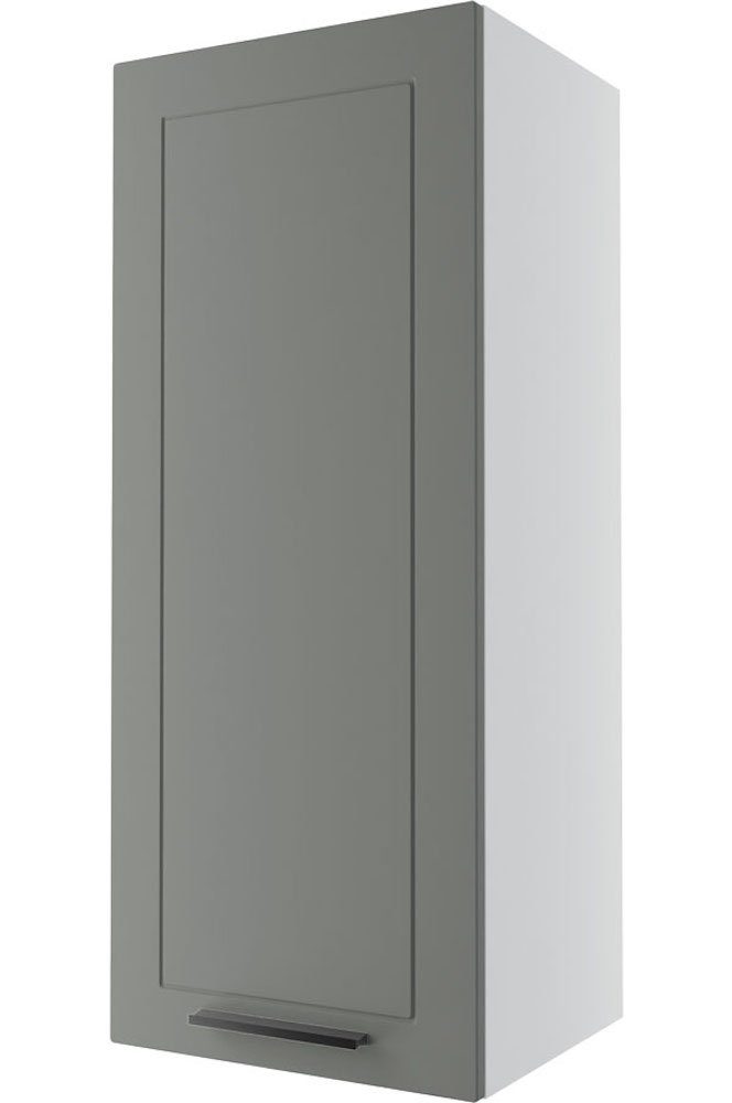 1-türig Kvantum Front- Feldmann-Wohnen und (Kvantum) 40cm graphit matt Klapphängeschrank wählbar Korpusfarbe