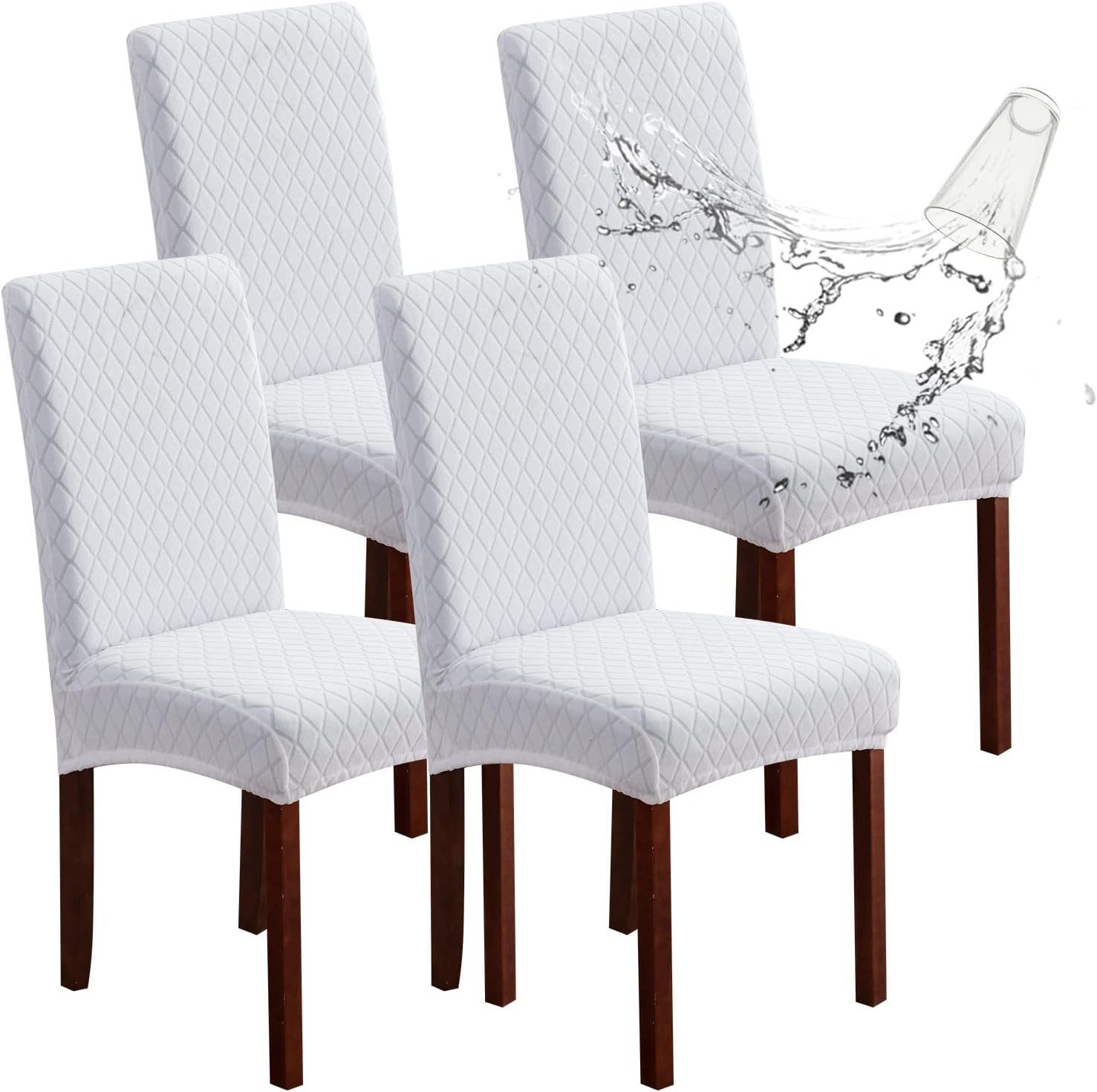 Coonoor Sitzflächenhusse 2/4/6er Set Stretch Stuhlhussen für Esszimmerstühl günstig online kaufen