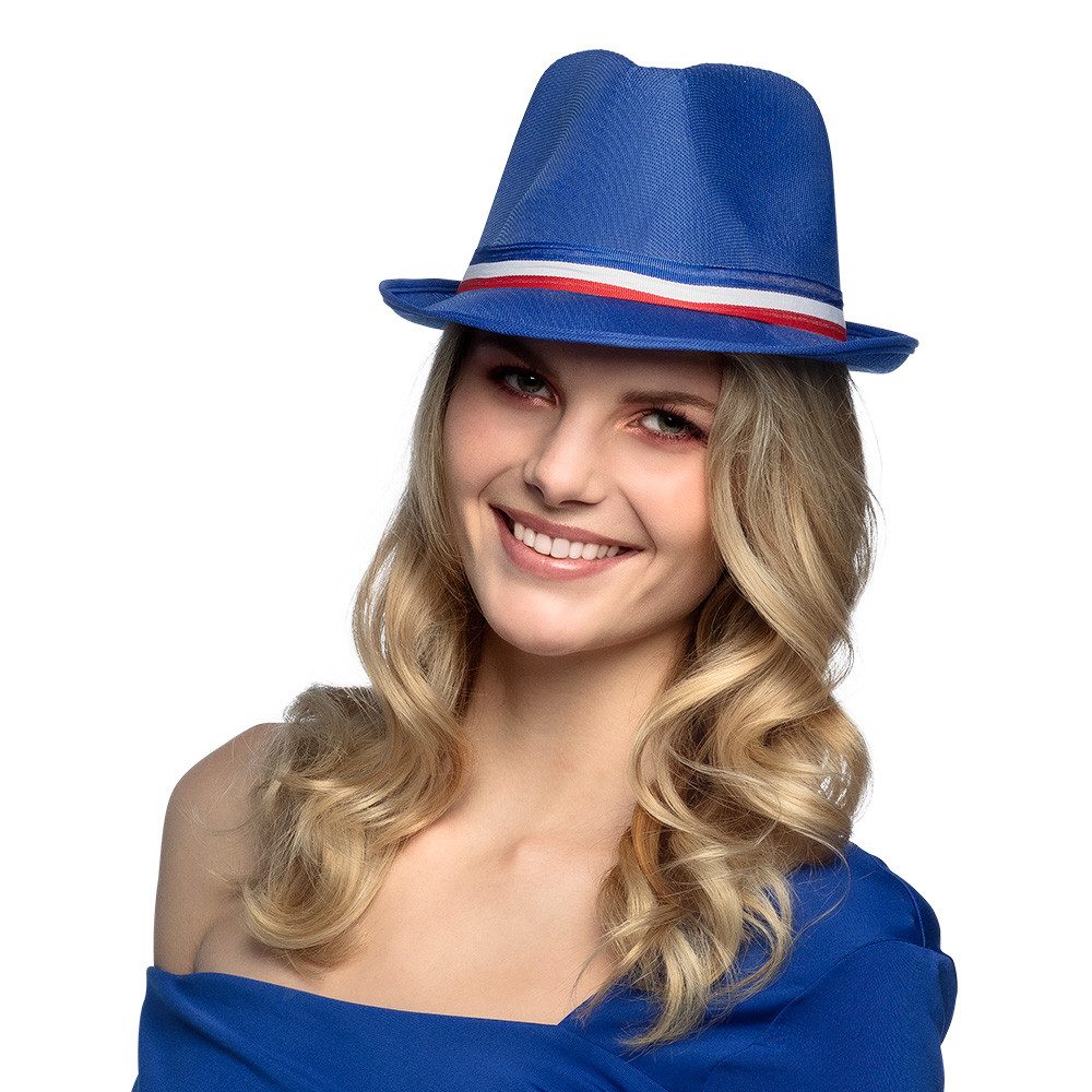 Boland Kostüm Hut Trilby 'Frankreich', Blau