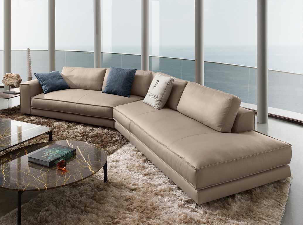 Xlmoebel Ecksofa Italienisches Ledersofa Prianera in eleganter Ausführung, Ecksofa, Hergestellt in Europa