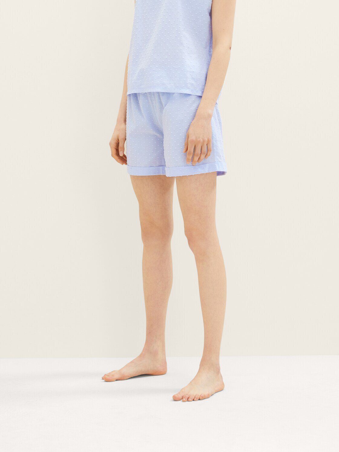 TOM TAILOR mit Struktur Pyjama-Shorts Schlafhose