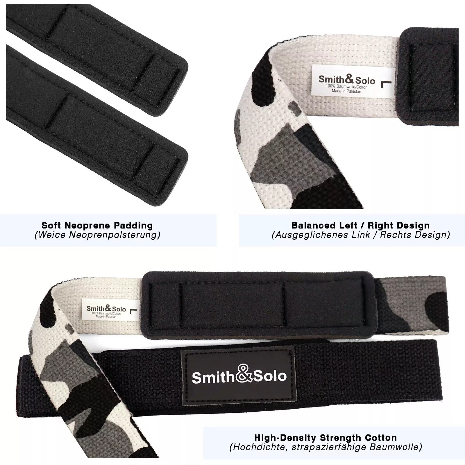 S&S Zughilfe für Krafttraining Fitness Straps Griffhilfe Lifting Bodybuilding (2-tlg)