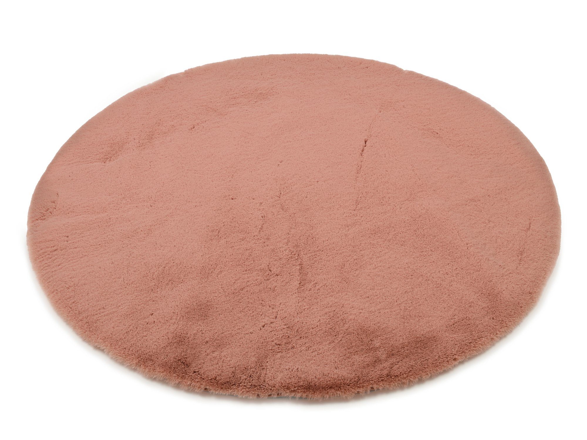 OCI DIE TEPPICHMARKE Hochflor-Teppich ROCKY SOFT, rund, Höhe: 35 mm, Kunstfell, weich, kuschelig, maschinell gewebt, waschbar