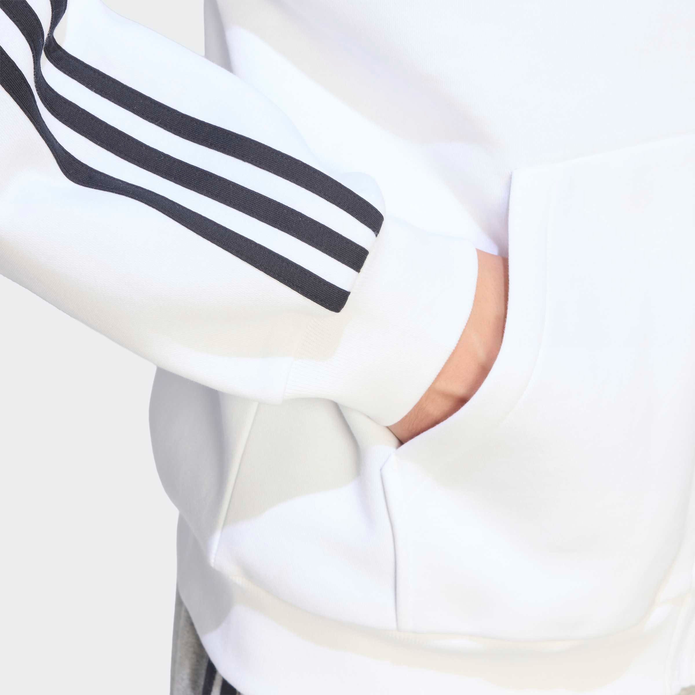 adidas Sportswear Kapuzensweatshirt ESSENTIALS 3-STREIFEN FLEECE